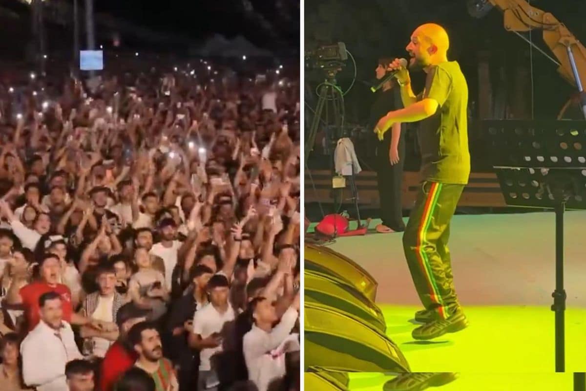 Kürt rapçi Serhado, Diyarbakır'da konser verdi