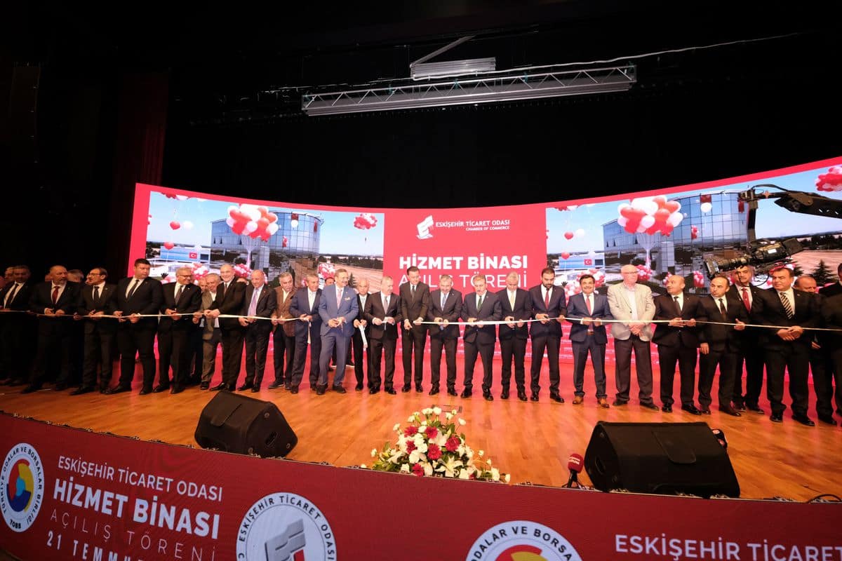 Bakan Yardımcısı Gürcan ve Hisarcıklıoğlu, ETO hizmet binasının açılışına katıldı